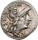 Q. Caecilius Metellus. Silver Denarius (3.85 g), 130 BC Choice VF