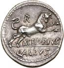 L. Thorius Balbus. Silver Denarius (3.86 g), 105 BC EF - 2