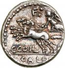 C. Coelius Caldus. Silver Denarius (3.87 g), 104 BC EF - 2