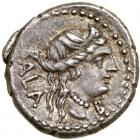 C. Allius Bala. Silver Denarius (3.84 g), 92 BC EF