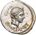 C. Norbanus. Silver Denarius (3.91 g), 83 BC EF