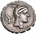 L. Papius. Silver Denarius (3.73 g), 79 BC VF