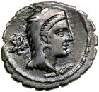 L. Papius. Silver Denarius (3.69 g), 79 BC About VF