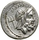 L. Lucretius Trio. Silver Denarius (3.91 g), 74 BC EF