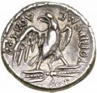 M. Plaetorius M.f. Cestianus. Silver Denarius (3.75 g), 57 BC Choice VF - 2