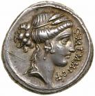 C. Memmius. Silver Denarius (3.78 g), 56 BC EF