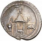 Q. Cassius Longinus. Silver Denarius (3.50 g), 55 BC EF - 2