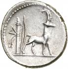 Cn. Plancius. Silver Denarius (4.05 g), 55 BC VF - 2