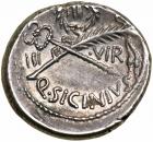 Q. Sicinius. Silver Denarius (3.74 g), 49 BC Choice VF - 2