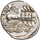 M. Baebius Q.f. Tampilus. Silver Denarius (3.87 g), 137 BC EF - 2