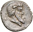 Q. Titius. Silver Denarius (3.68 g), 90 BC Choice VF