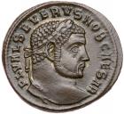 Severus II. AE Follis (10.29 g), as Caesar, AD 305-306 Superb EF