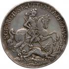 Hungary. St. George's Medallic Double Taler, ND (c.1750) About VF