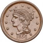 1856 N-2 R1 Italic 5 PCGS graded MS64 Brown