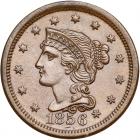 1856 N-6 R1 Upright 5 PCGS graded MS63 Brown