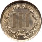 1874 Nickel 3C NGC MS64 - 2