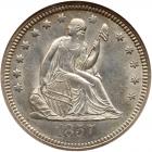 1857 Liberty Seated 25C NGC MS63