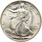 1938 Liberty Walking 50C PCGS MS65