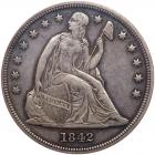 1842 Liberty Seated $1 PCGS EF40