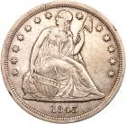 1843 Liberty Seated $1 PCGS EF40