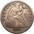 1870-CC Liberty Seated $1