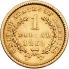 1851 $1 Gold Liberty - 2