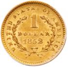 1852 $1 Gold Liberty ANACS AU58 - 2