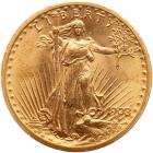 1908 $20 St. Gaudens. No Motto