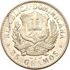 Dominican Republic. Peso, 1897 NGC About Unc - 2