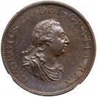 Great Britain. Halfpenny, 1799 NGC MS63 BR