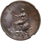 Great Britain. Halfpenny, 1799 NGC MS63 BR - 2