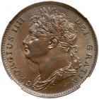 Great Britain. Farthing, 1822 NGC MS64 BR