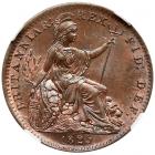 Great Britain. Farthing, 1825 NGC MS64 RB - 2