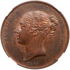 Great Britain. Penny, 1841 NGC AU58 BR