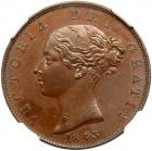 Great Britain. Halfpenny, 1843 NGC AU58 BR