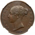 Great Britain. Halfpenny, 1845 NGC VF