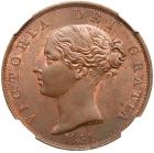 Great Britain. Halfpenny, 1851 NGC MS64 BR