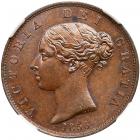 Great Britain. Halfpenny, 1856 NGC MS63 BR