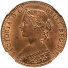 Great Britain. Halfpenny, 1860 NGC MS64 RB