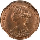 Great Britain. Halfpenny, 1860 NGC MS64 RB