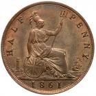 Great Britain. Halfpenny, 1861 Unc - 2