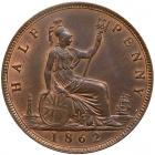 Great Britain. Halfpenny, 1862 Unc - 2