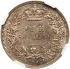 Great Britain. Shilling, 1864 NGC AU58 - 2