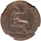 Great Britain. Halfpenny, 1879 NGC MS64 BR - 2