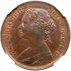 Great Britain. Halfpenny, 1881 NGC MS63 BR