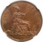 Great Britain. Penny, 1882-H NGC MS64 BR - 2