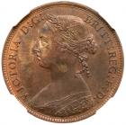 Great Britain. Halfpenny, 1882-H NGC MS63 BR