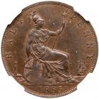 Great Britain. Halfpenny, 1885 NGC MS64 BR - 2