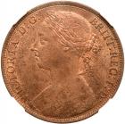 Great Britain. Penny, 1886 NGC MS63 RB