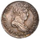 Guatemala. Real, 1817-NG M NGC AU58